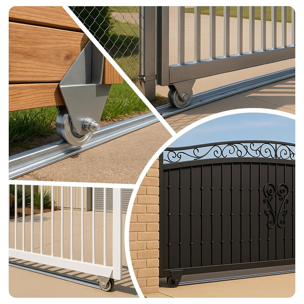 Durable 18 Ft Galvanized V-Track for Sliding Driveway Gates