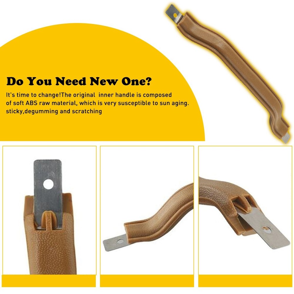 Front Interior Left Right Handle Pull Door Strap For 1987-1995 Jeep YJ Wrangler