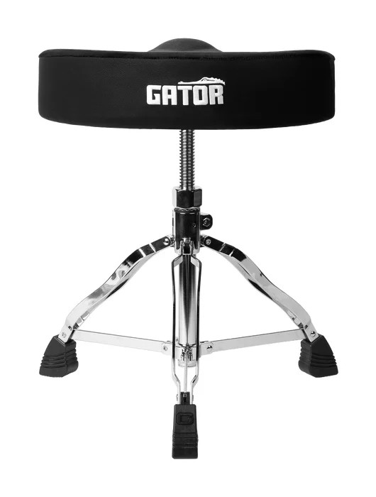 Gator GP-DTH-SSD-BK Spindle Drum Throne Saddle Seat