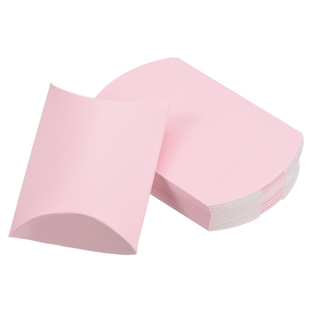 50Pcs Pillow Boxes Wedding Gift Boxes for Wedding Pink