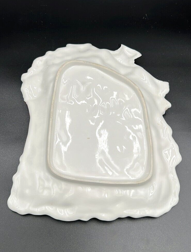 Ceramic Snowman With Sleigh Holiday Plate