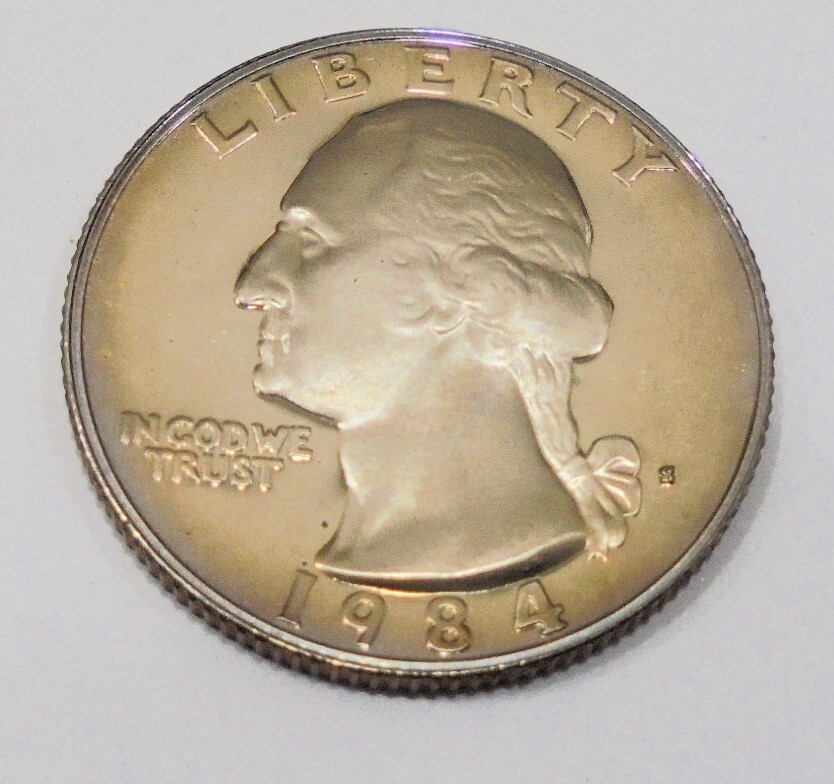 NICE 1984 s Proof  Washington Quarter Deep Cameo # 167