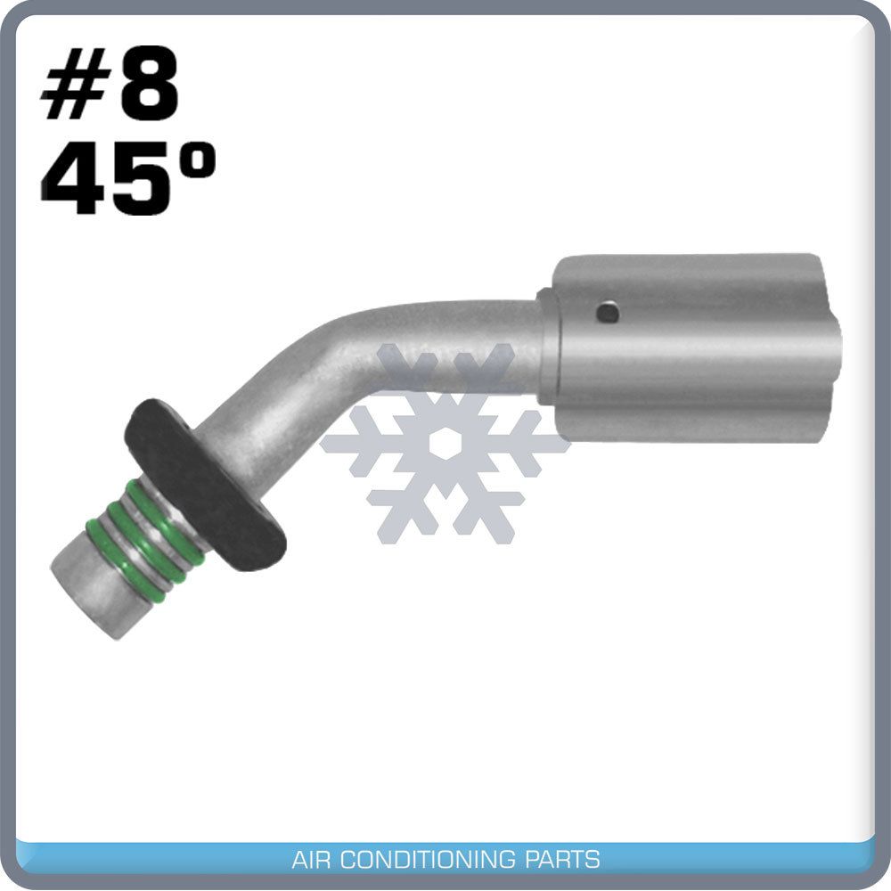 AC #08 Male Spring lock 45° Fitting