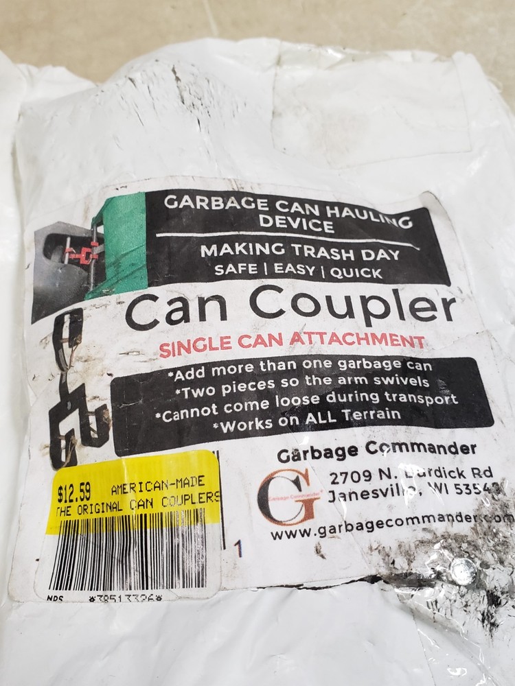 Garbage Commander Can Coupler Single Can Attachment