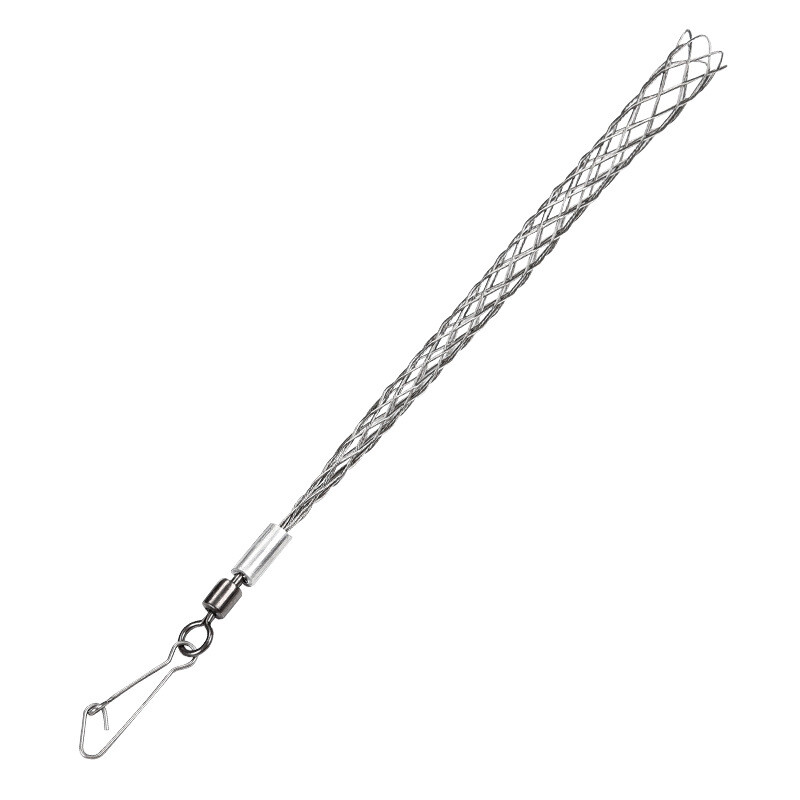 1/2" Cable Pulling Grip Mesh Sock Galvanized Steel Wire Traction Net Sleeve