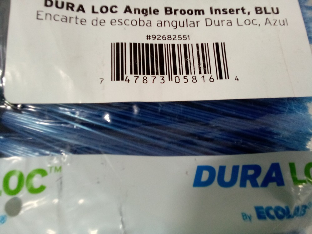 DuraLoc Angle Broom Insert Blue Angle Broom Insert Head Replacement