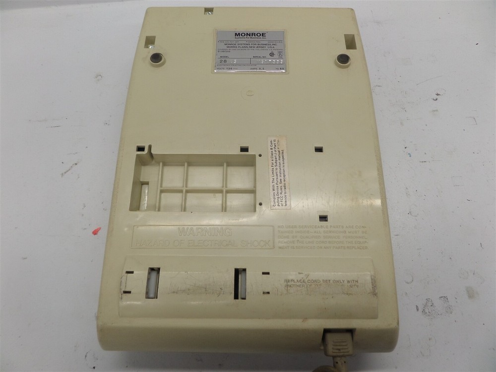Vintage Monroe 2865 Calculator Adding Machine Printer