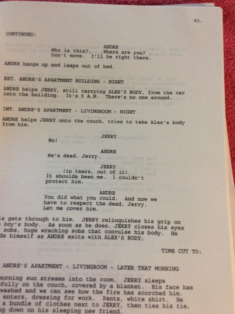 ORIGINAL SCRIPT VENDETTA 1996 DRAFT SUZANNE MUSTACICH ROGER LOWENSTEIN
