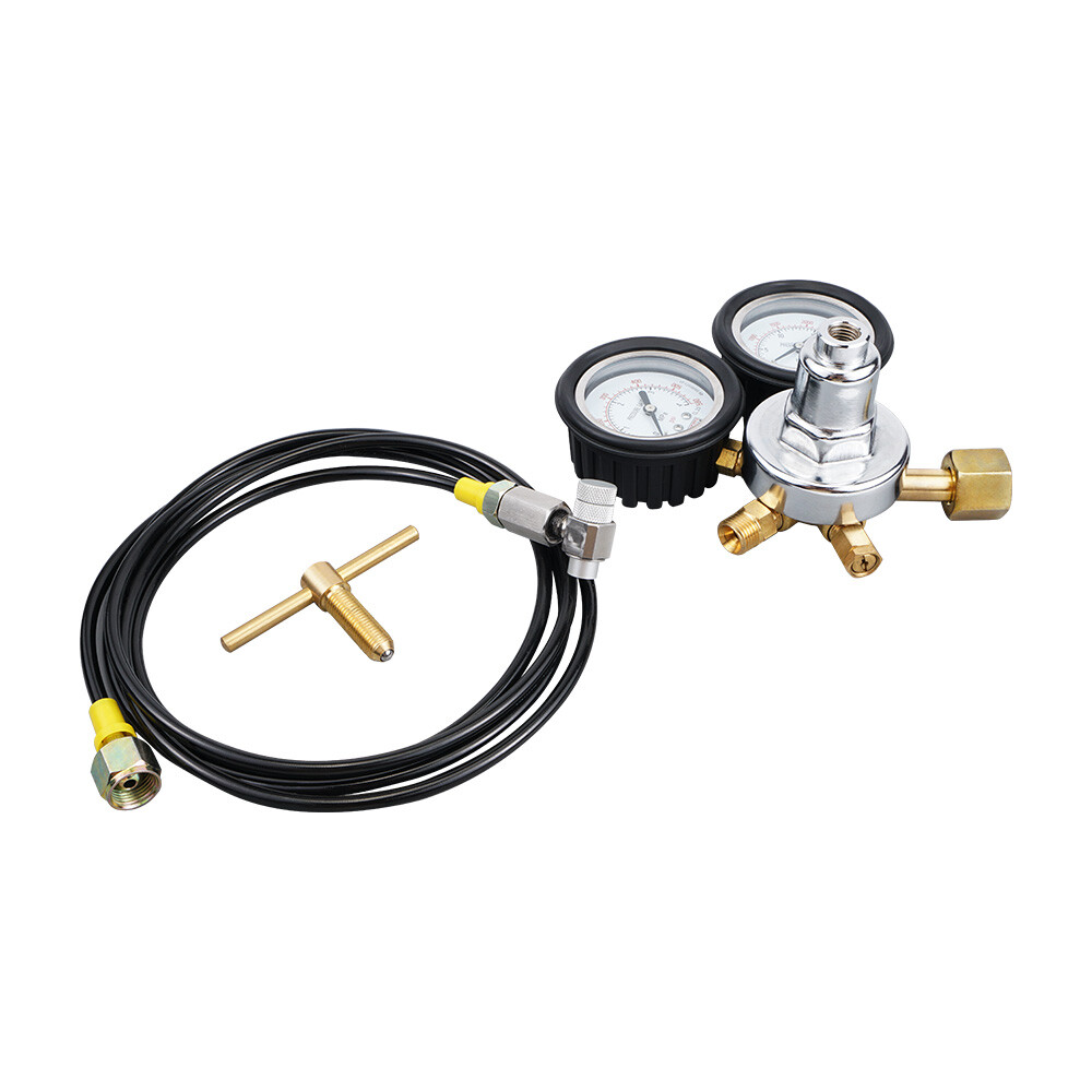 NICECNC 6000PSI Nitrogen Regulator Kit Shock Fill Kit Charge Tool with 8' Hose