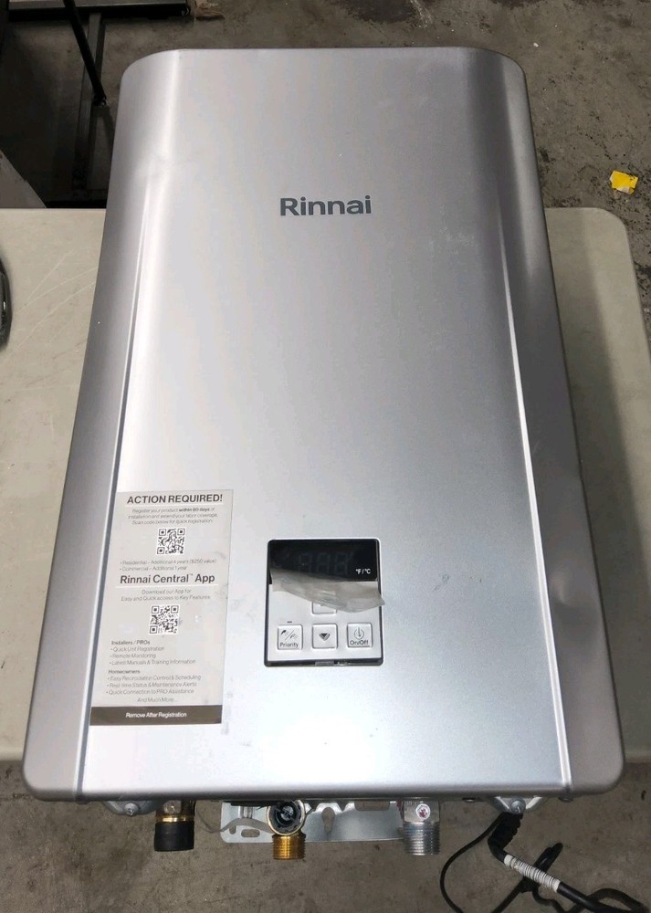 Rinnai RE160IP Internal Tankless Water Heater 160k Btu 6.6 gpm max PROPANE