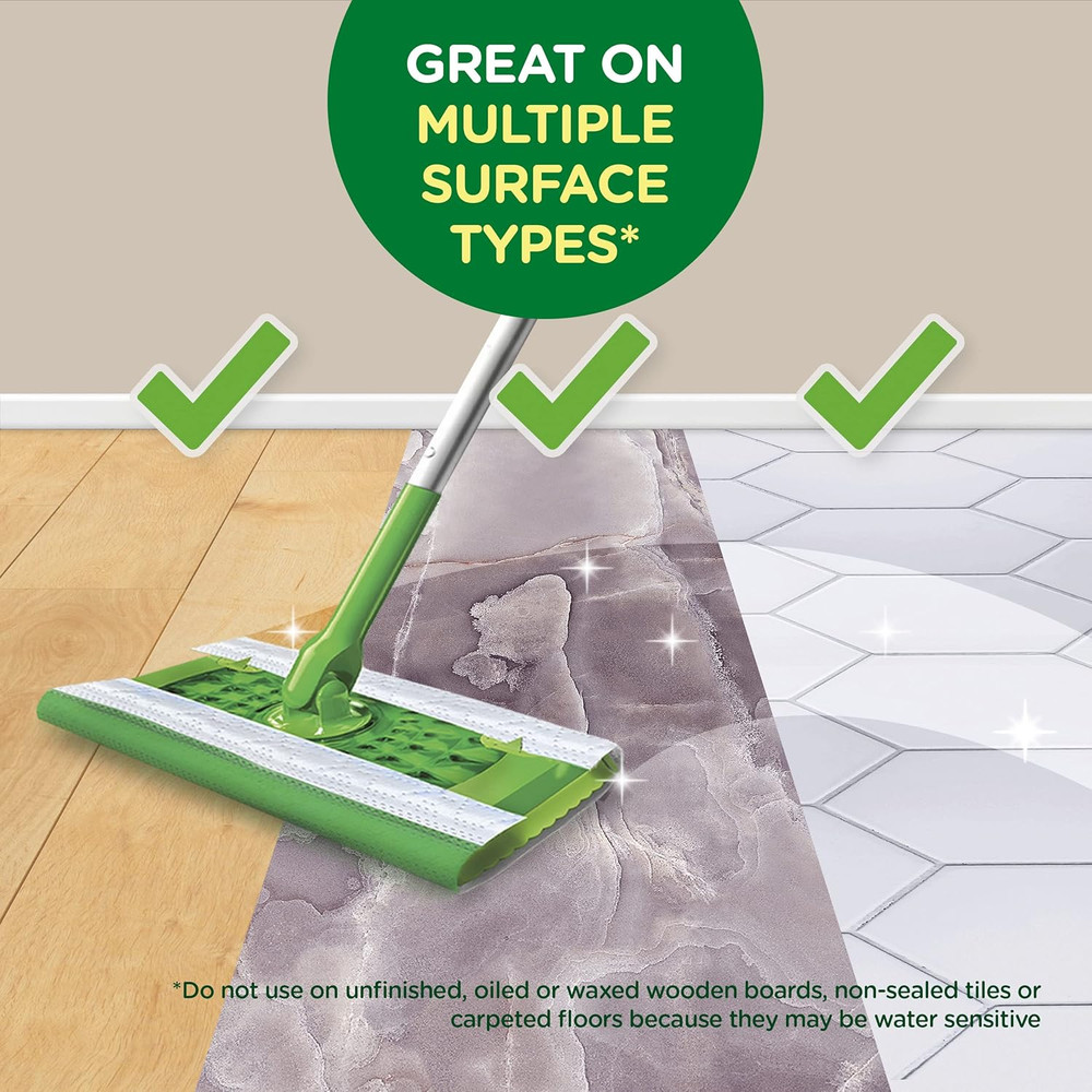Sweeper Wet Mopping Pad Multi Surface Refills for Floor Mop, Lavender & Vanilla