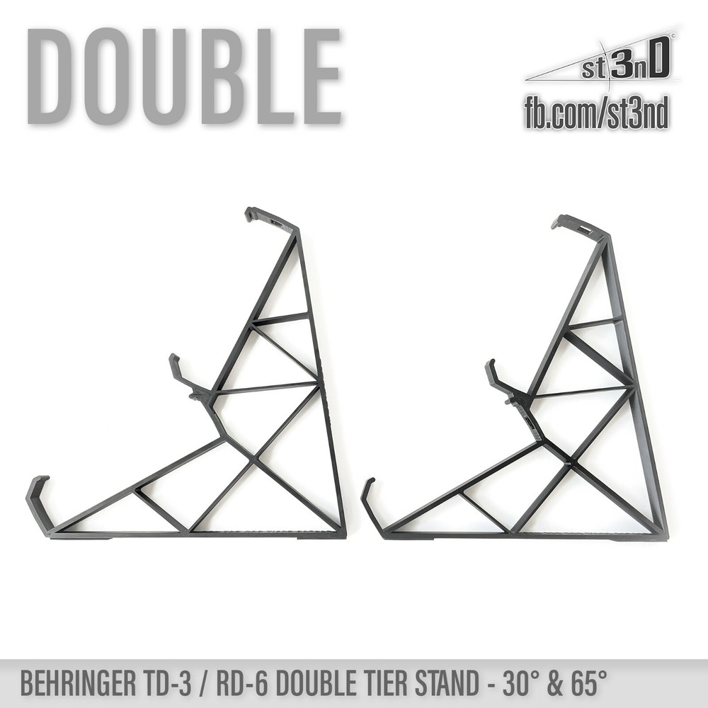 DOUBLE TIER STAND for BEHRINGER TD-3 RD-6 30° 65°