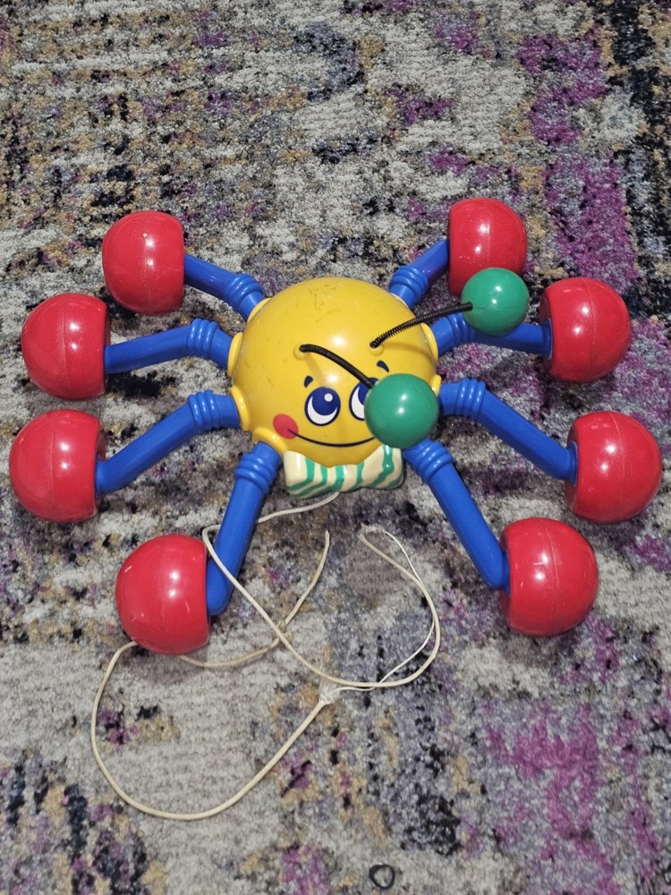 Vintage 1999 Tomy Pull Along Webster Spider Sound Works