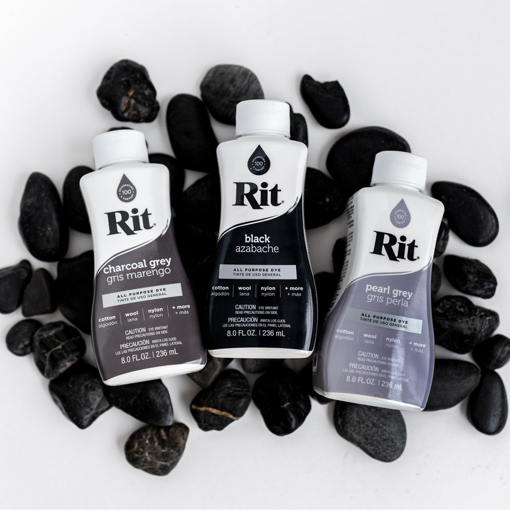 Rit All-Purpose Liquid Dye, Charcoal Grey 8 oz