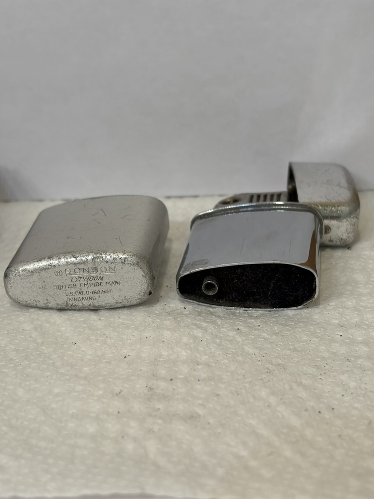 Vintage Ronson Lighter-“TYPHOON”-Model “Whirlwind” Box-Ronson Use Booklet-