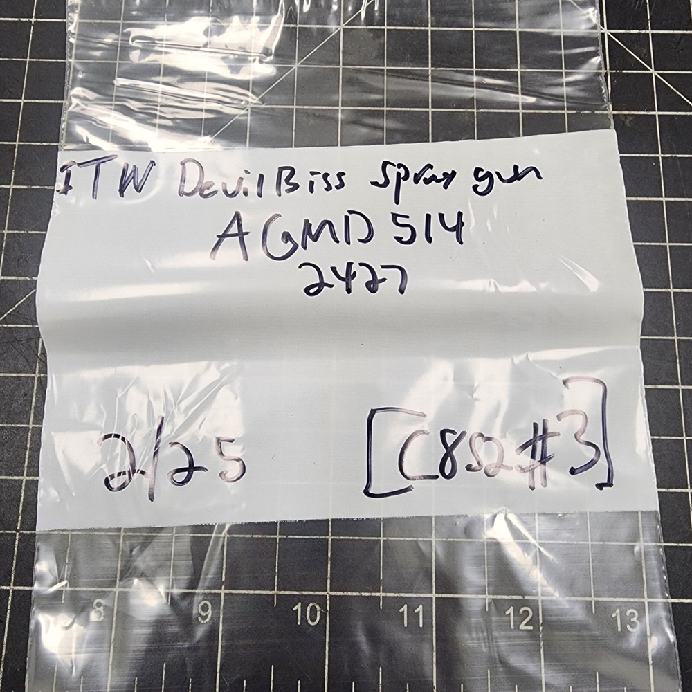 ITW DEVILBISS AGMD-514 HVLP Automatic Spray Gun 2427 [C8S2] #3
