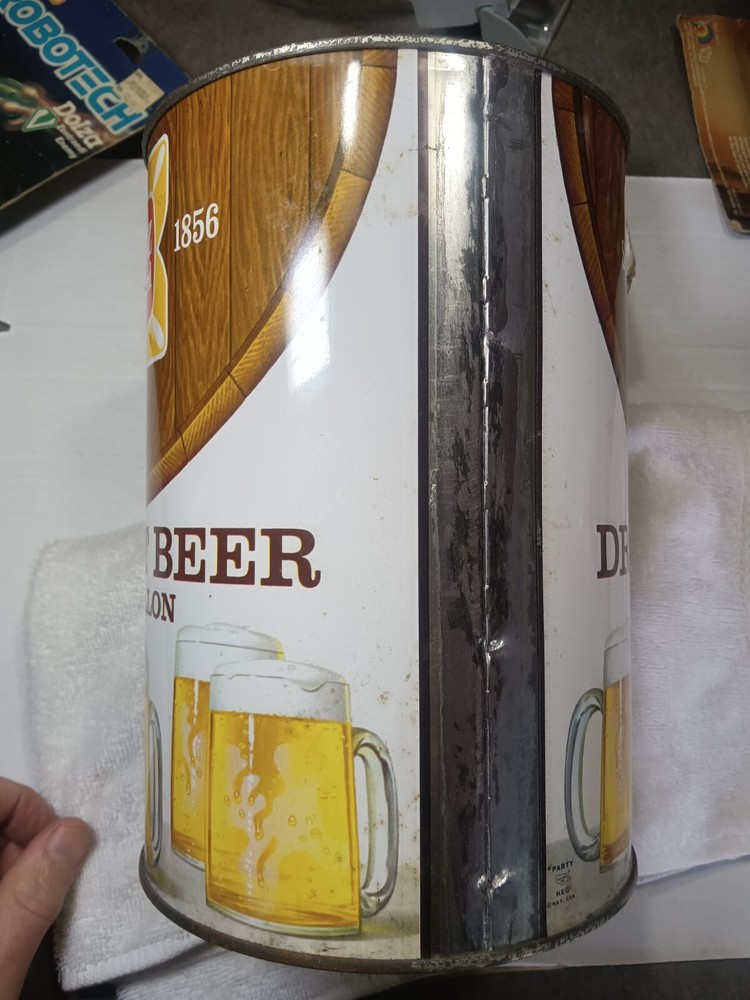 Blitz Draught beer one gallon beer can EMPTY