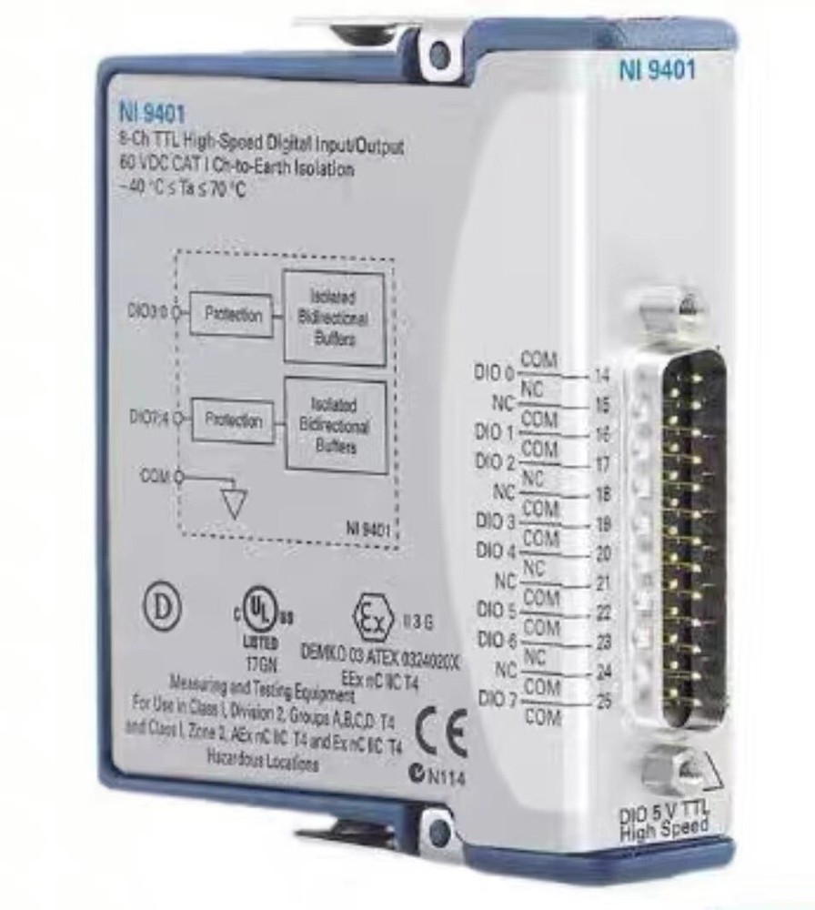 NEW National Instruments NI 9401 8-Channel Digital I/O Module Used Mint