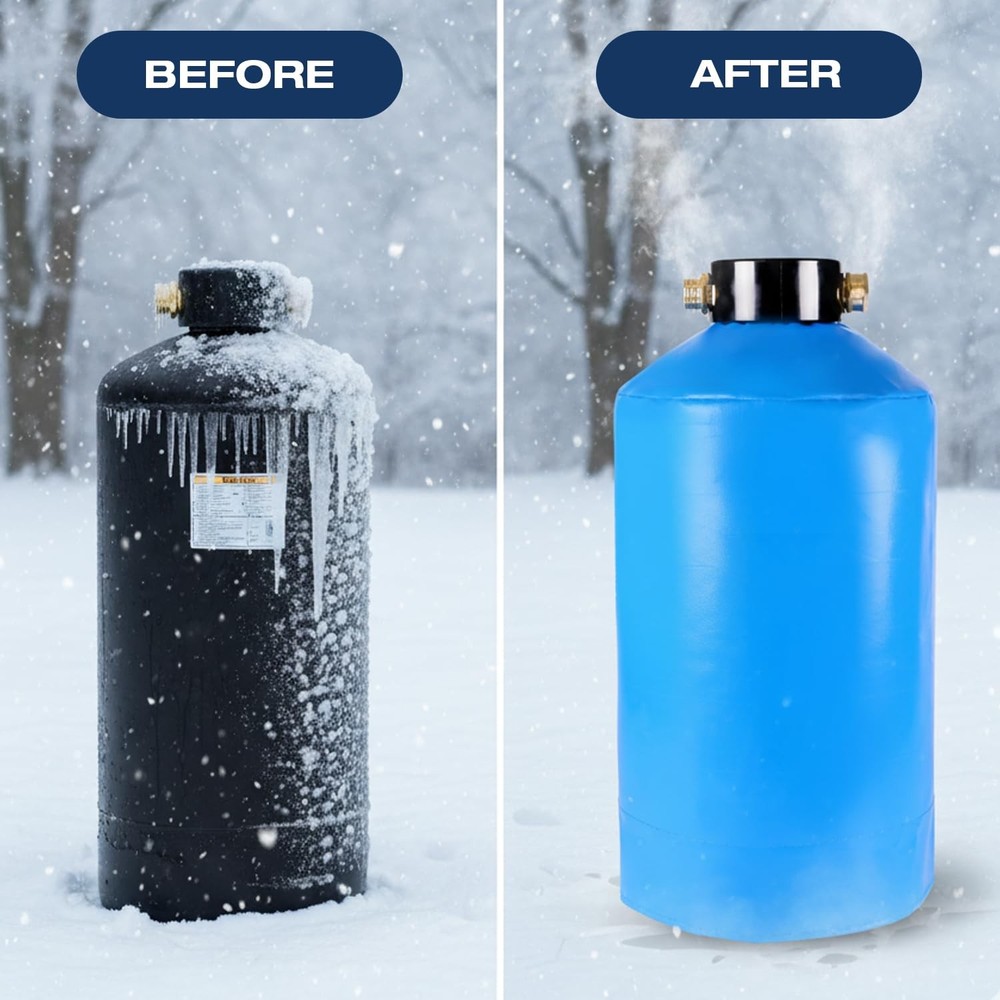 H&G Lifestyles Heated Water Softener Cover for Winter, 35W 110V Heating Pad, ...