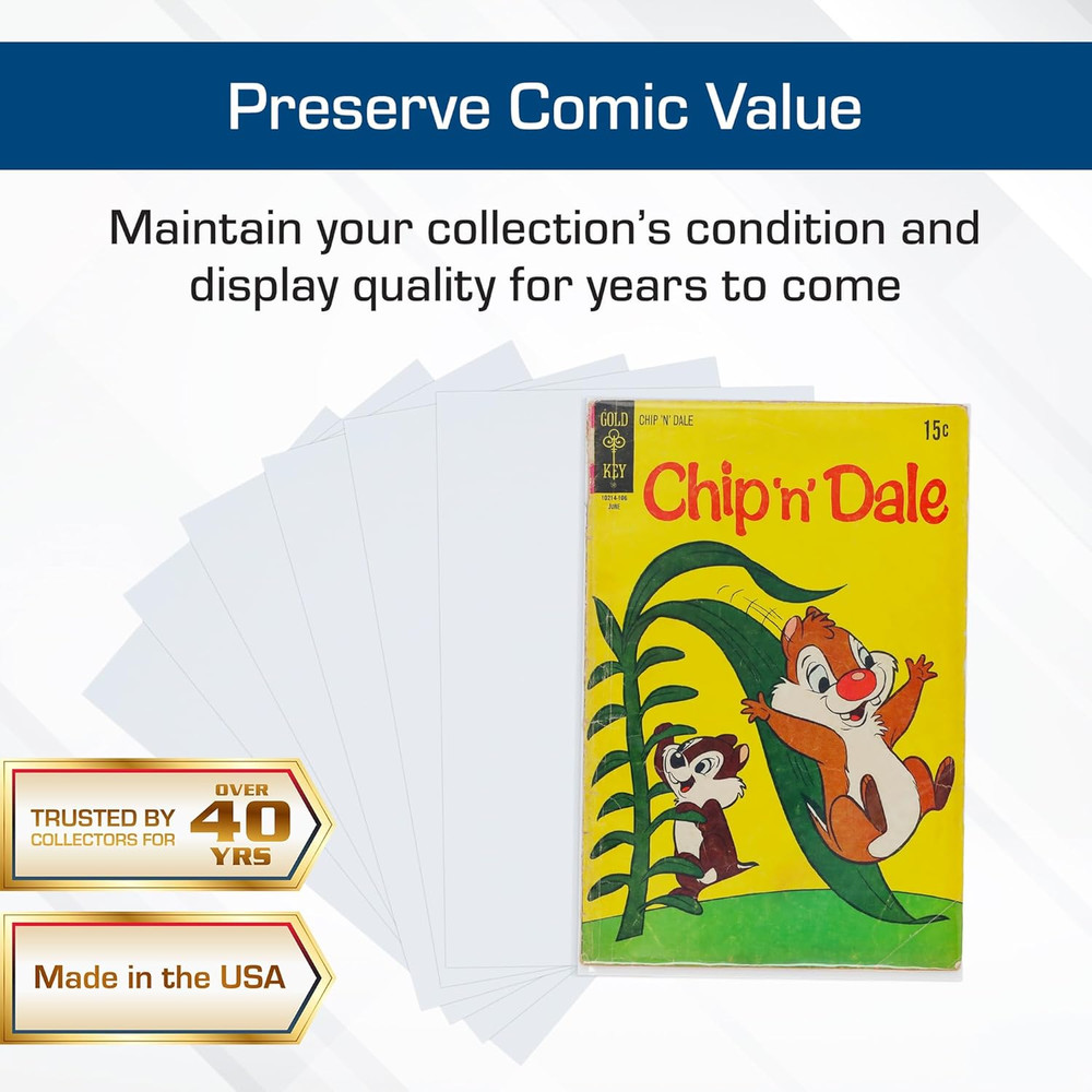 Silver Age Comic Book Backing Boards - 100 Ct
