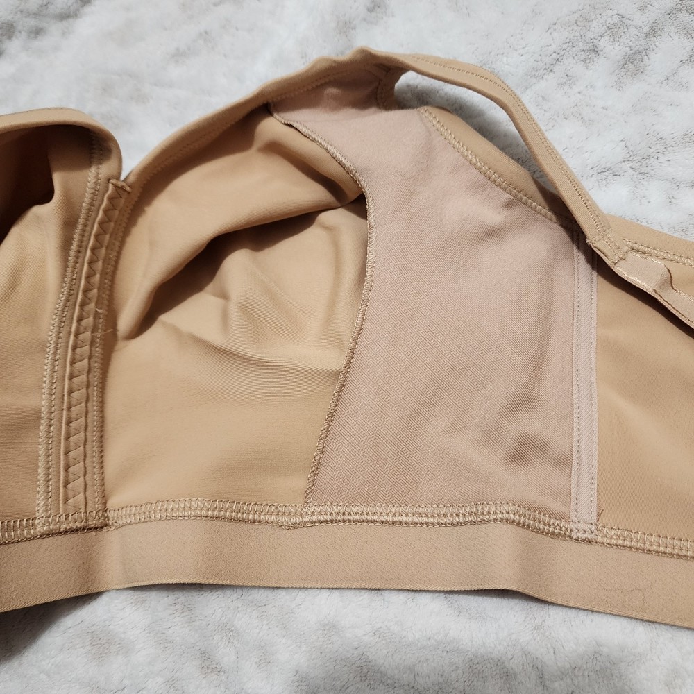SOMA EMBRACEABLE Wireless Unlined Full Coverage Bra Sz 40DDD Soft Tan NWT