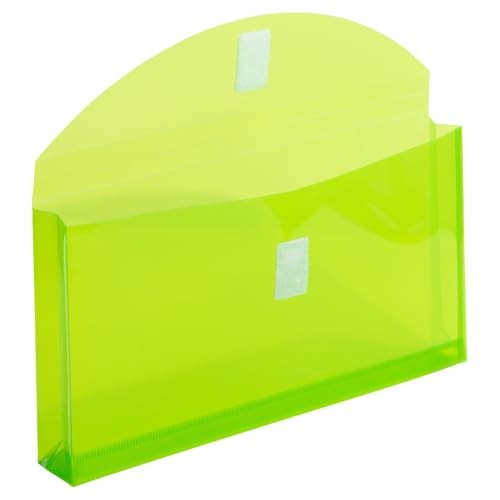 Plastic Expansion Envelopes with Hook & Loop Closure #10 - Pack of 6 Assorted