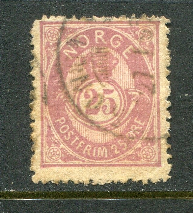 Norway #45 Post Horn 25 Ore [Used]