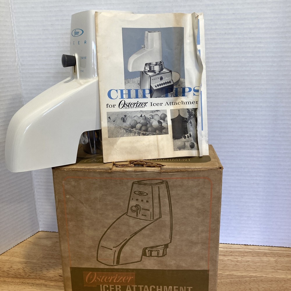 Osterizer Blender White Icer Attachment Model 435 01 Crushed Ice Crusher Oster