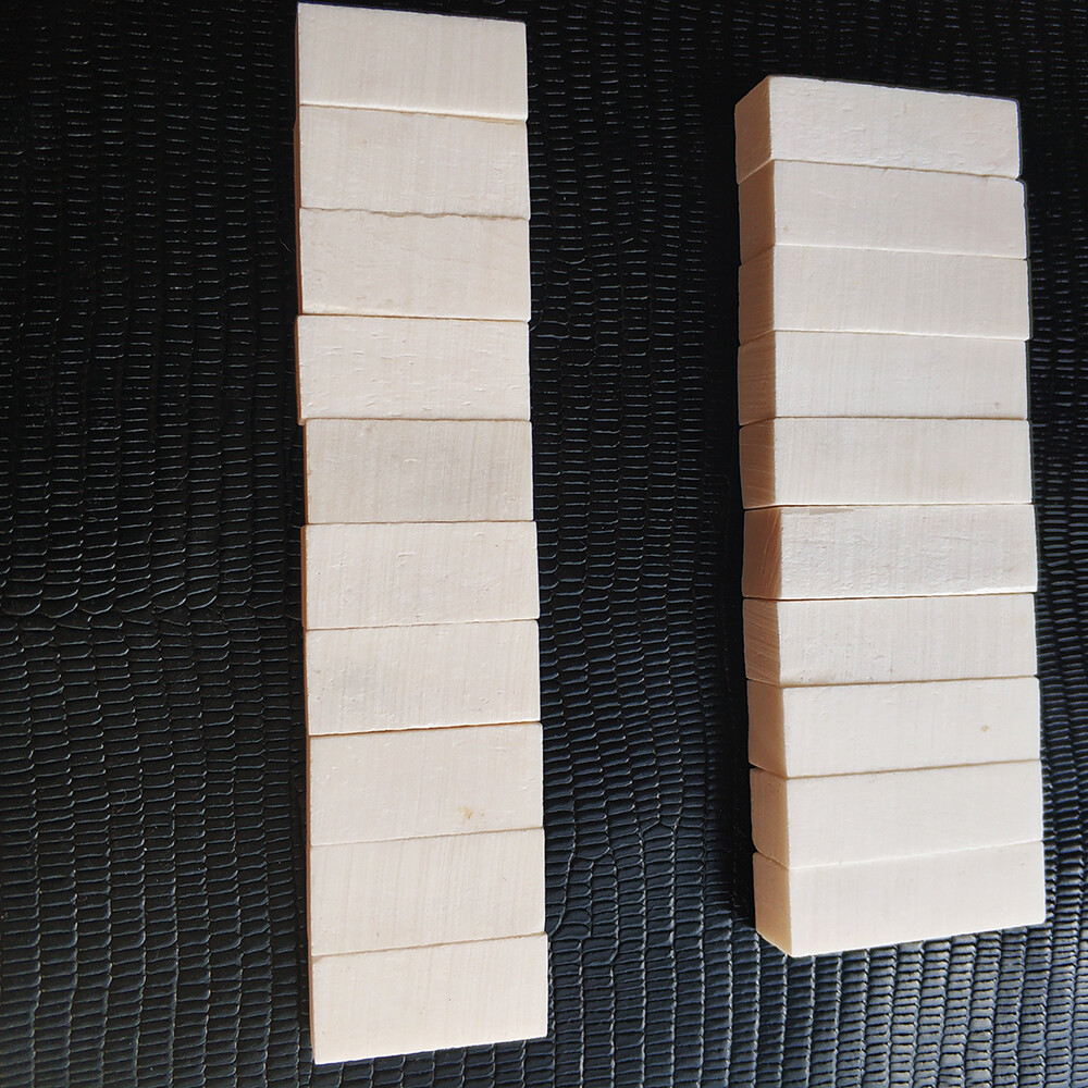 10 Sets Violin White Bone Saddle + Nut material Violin Making Restore Repair