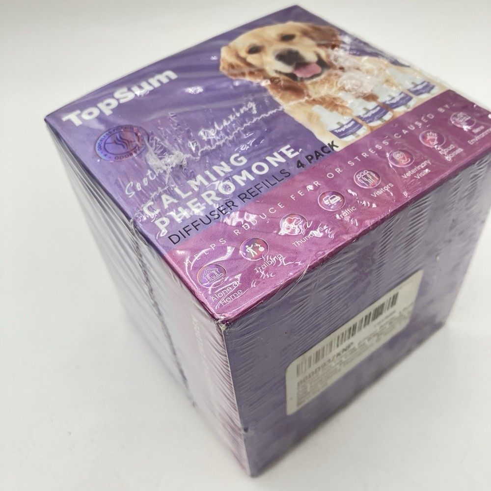 Dog Calming Pheromone Diffuser Refills 4 Pack TopSum New Sealed