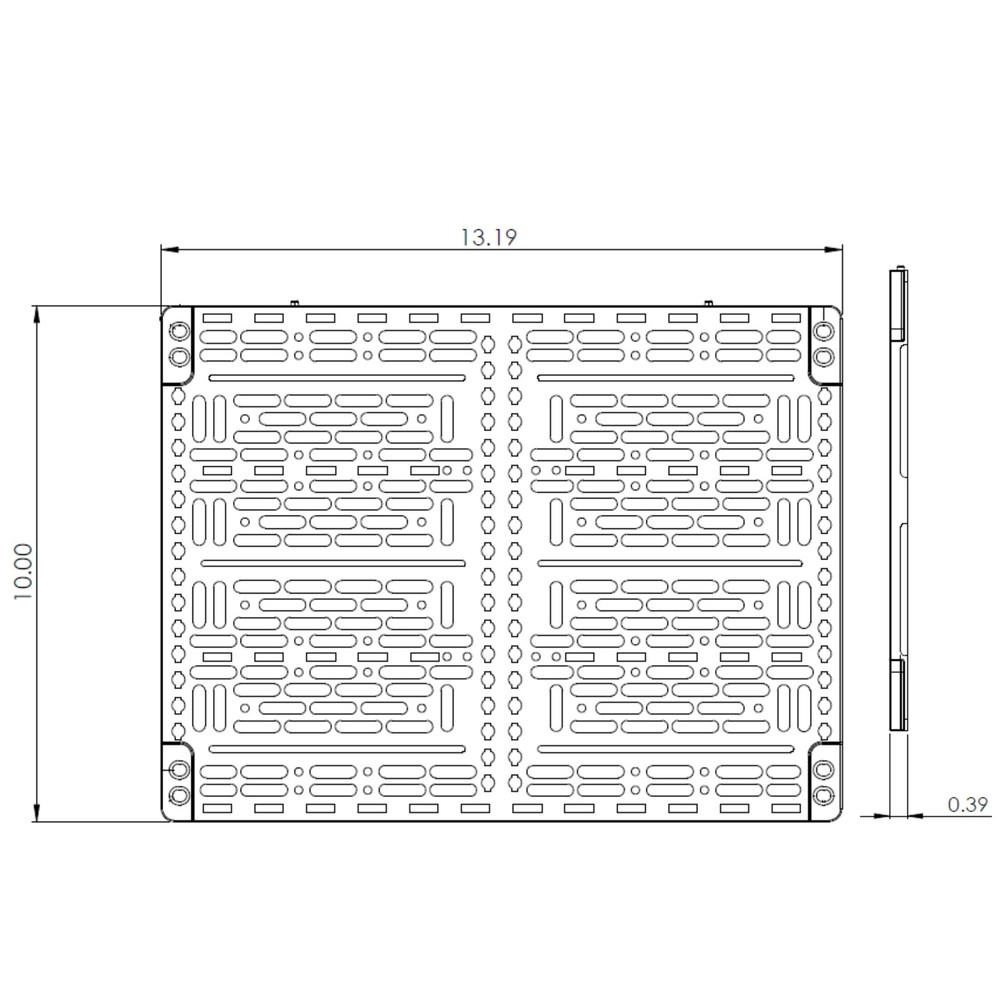 Legrand - OnQ Universal Mounting Plate Plastic - 10 inch NEW, White