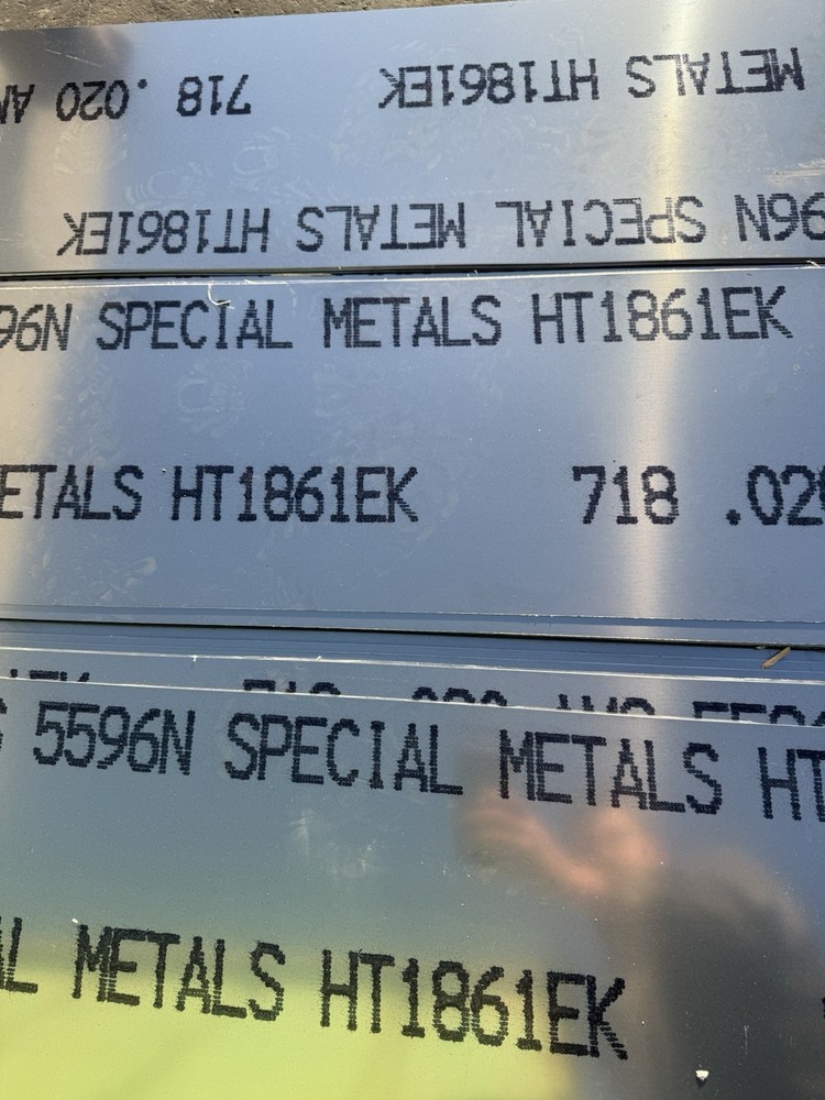 Inconel 718 Sheet 12" x 24" x .020"