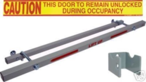 NEW Exit Security Blockade Bar for 36" Outswing Door Forced Entry Deterrent