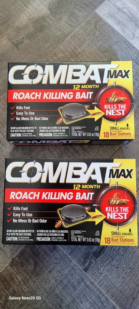 2 Pack (36 total Bait Stations) COMBAT Max 12 Month Small Roach Killing Baits