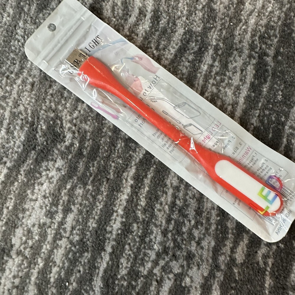 Flexible USB LED Light Lamp Red Computer Study Reading Notebook Laptop PC New