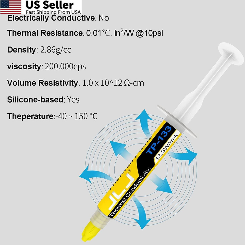 JLJ Thermal Paste 3g High Performance Silicon Grease Compound for CPU & 3G