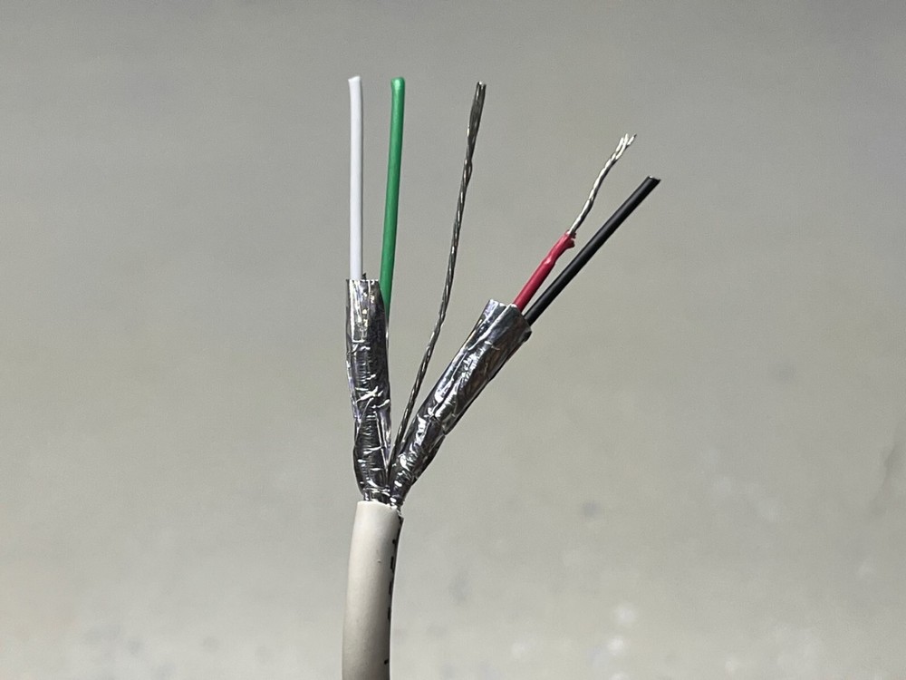 50 FT BELDEN 8723 EQUIVALENT 2 PAIR (4 CORE) SHIELDED COMMUNICATIONS CABLE