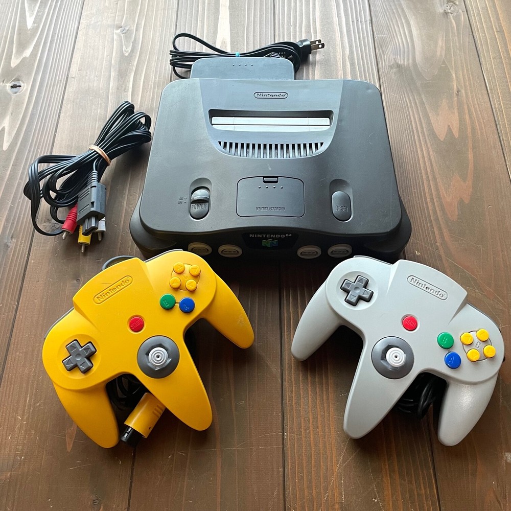 Authentic Nintendo 64 Console Add AV Cables N64 Controller(s) JPN Ver. TESTED