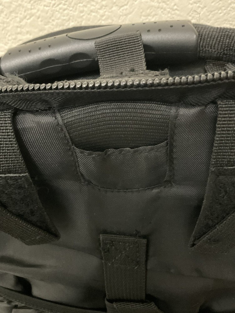 Fox Tactical Backpack Black Multi Compartments Hiking Outdoors - See Notes