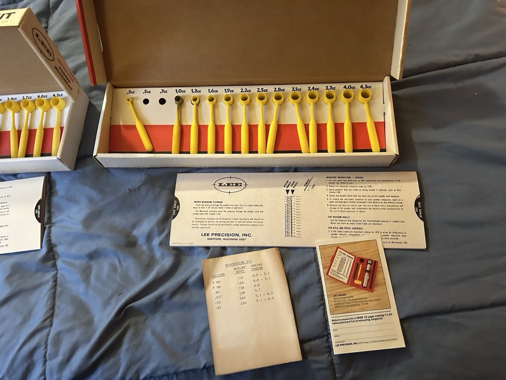 2 Lee Precision Powder Measure Kit