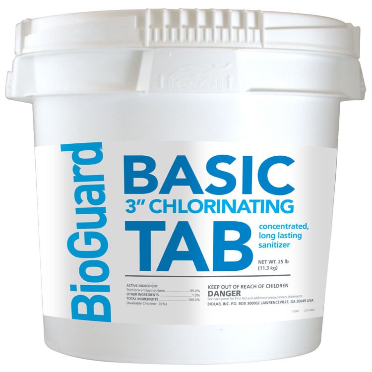 BioGuard Pool Chemicals Kit - 25 lbs Basic Tabs - 12 lbs Basic Shock - 2 Back...
