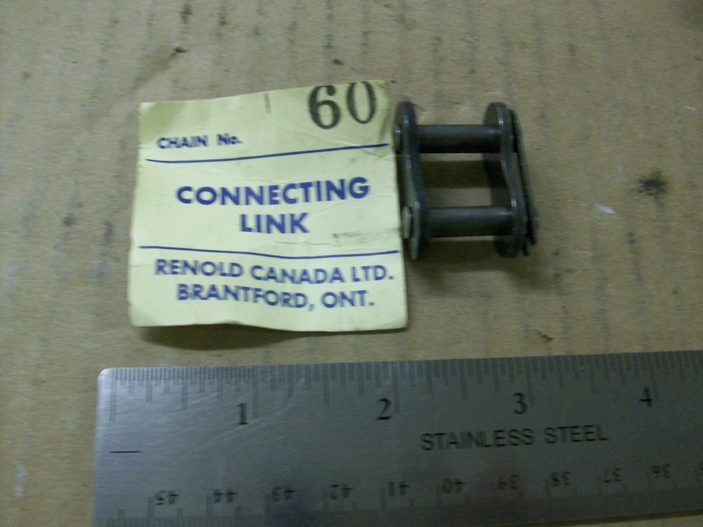 #60 CHAIN CONNECTING LINK   (10 PCS.)