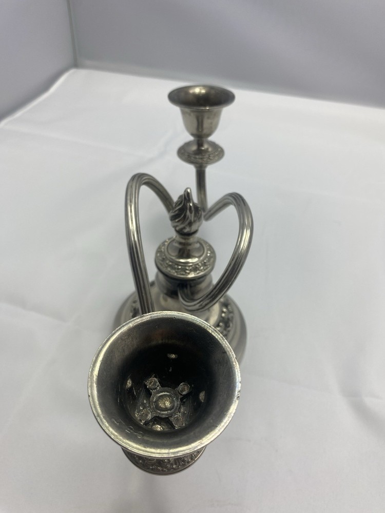 Ianthe Silver Plated 2 Arm Candelabra Candlestick Holder