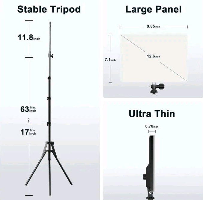 Pixel P30 LED Video Light Kit, 2-Pack Bi-Color Studio Light, 2500-6500K Dimmable