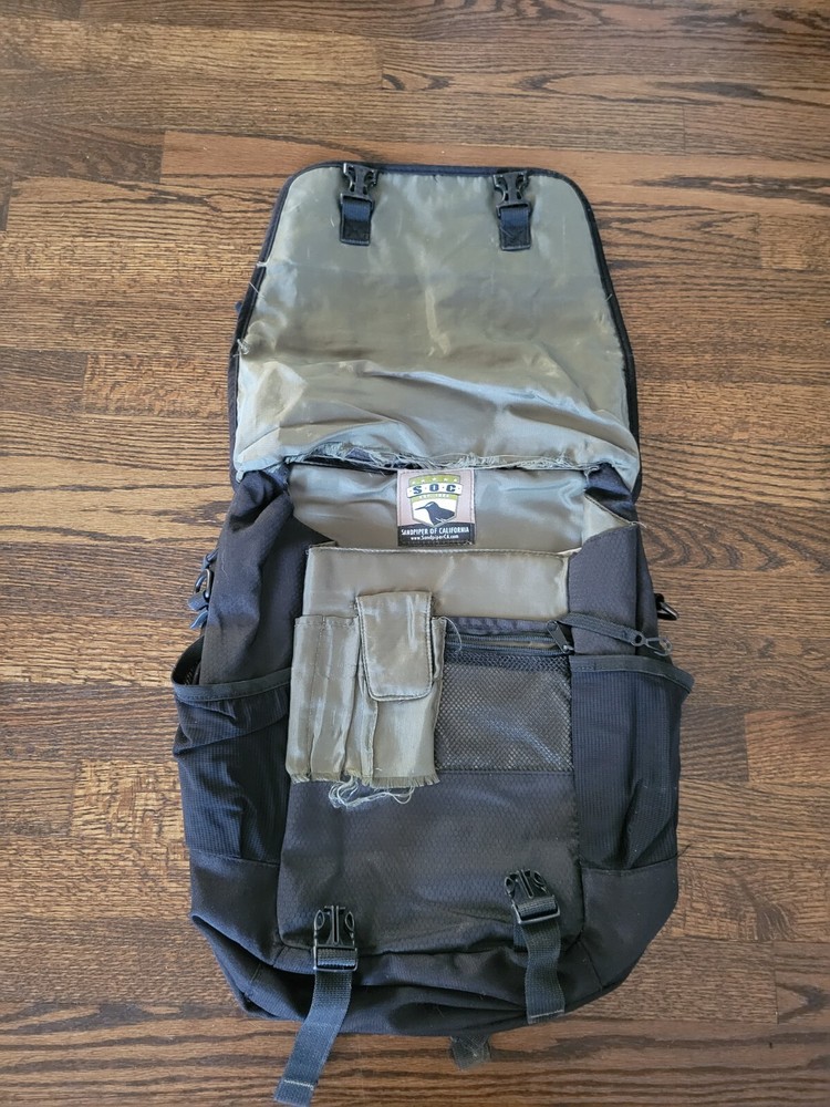 SOC Black Backpack Bugout Bag - See Pictures