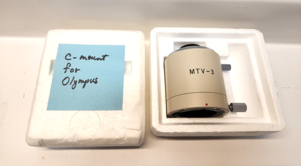 OLYMPUS MTV-3 MICROSCOPE CCD ADAPTER  C-Mount FREE SHIPPING!