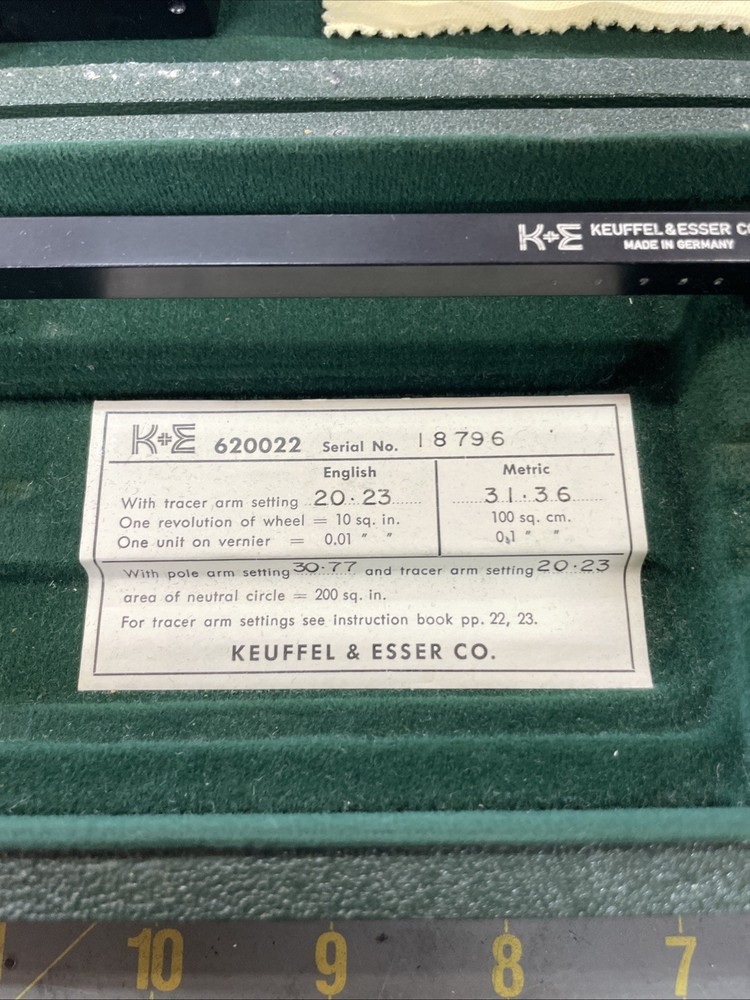 KEUFFEL & ESSER COMPENSATING POLAR PLANIMETER 620022