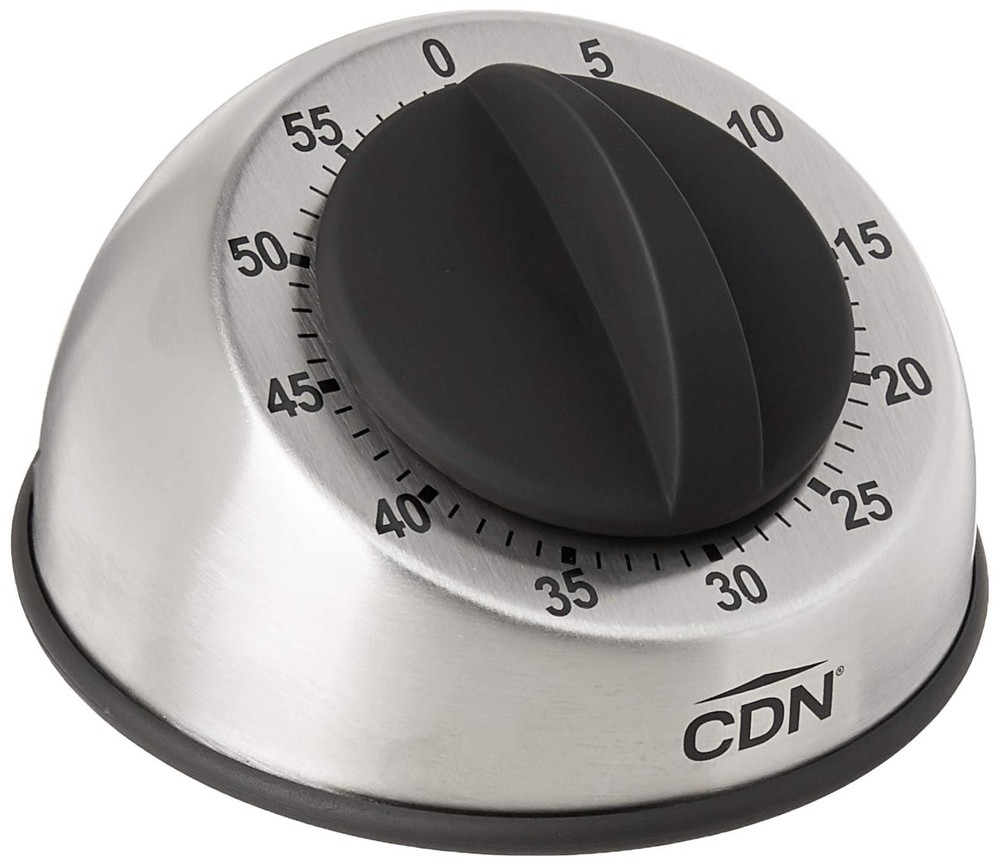 Compact 60-Minute Mechanical Timer | Easy-to-Read 2.5” Dial | Loud 3-Second A...
