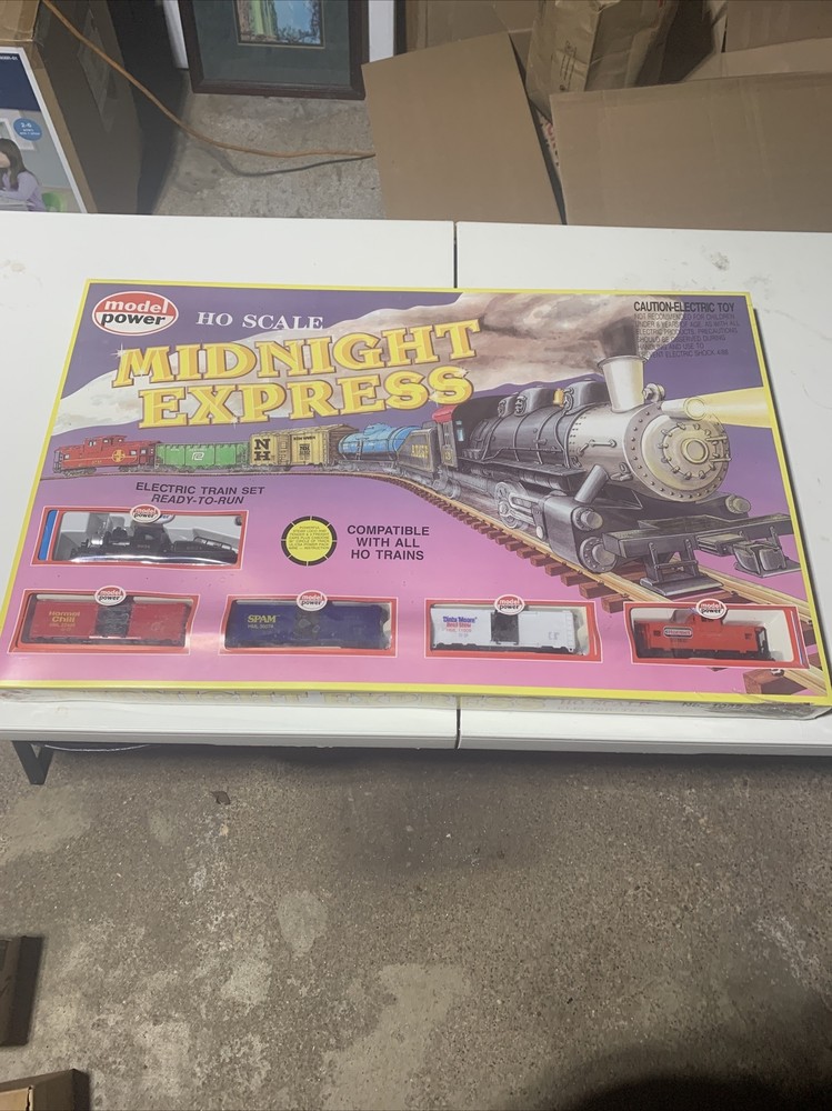 Model Power Midnight Express HO Train Set Model 1065 - NIB  Hormel Spam