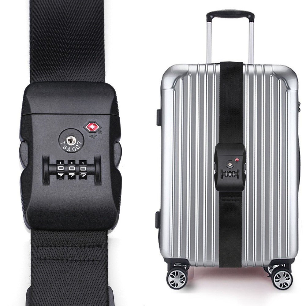 Extra Long Travel Luggage Strap Packing Belt Suitcase Baggage Security Strap US